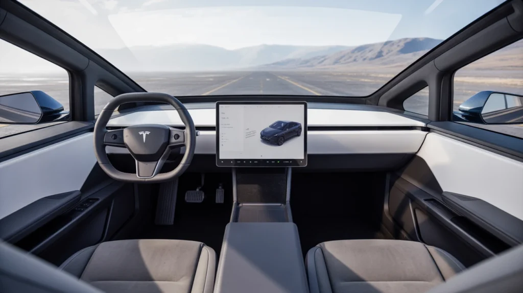 Tesla Cybertruck 2025 interior